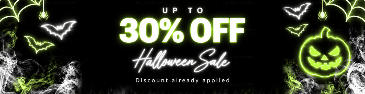Halloween Sale: up to 30% off - the discount is already applied, no code needed